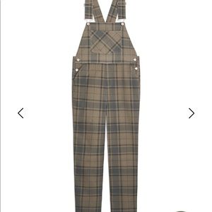 XS WeWoreWhat plaid overalls